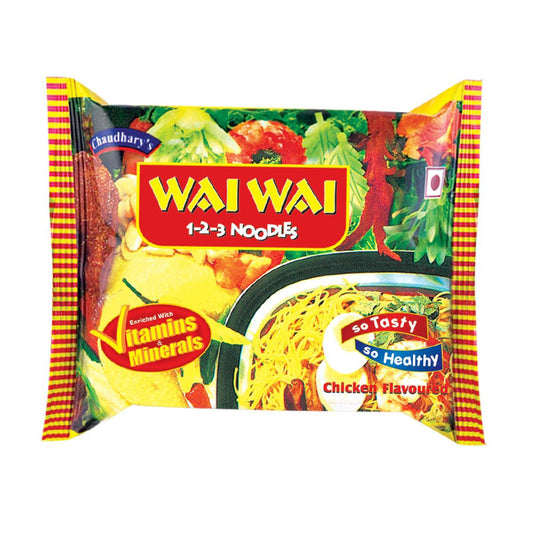 Wai Wai Chicken Flavored Instant Noodles 75g